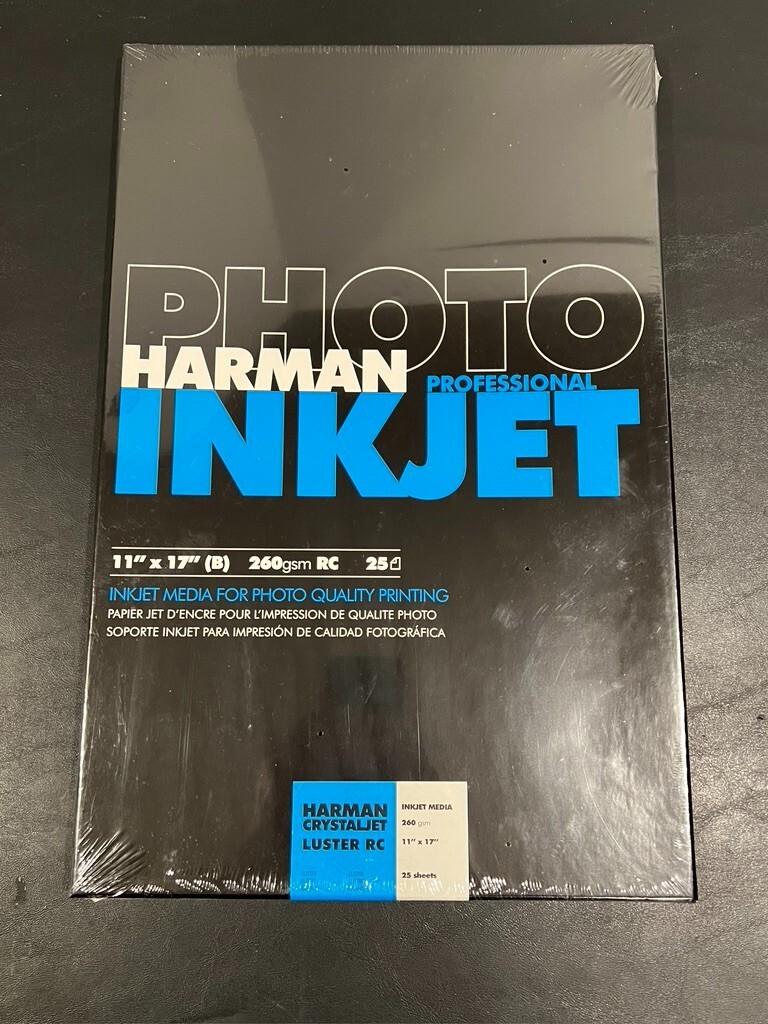 Harman Photo Professional 260gsm Luster RC Inkjet Paper – 25 Sheets 11″ x 17″