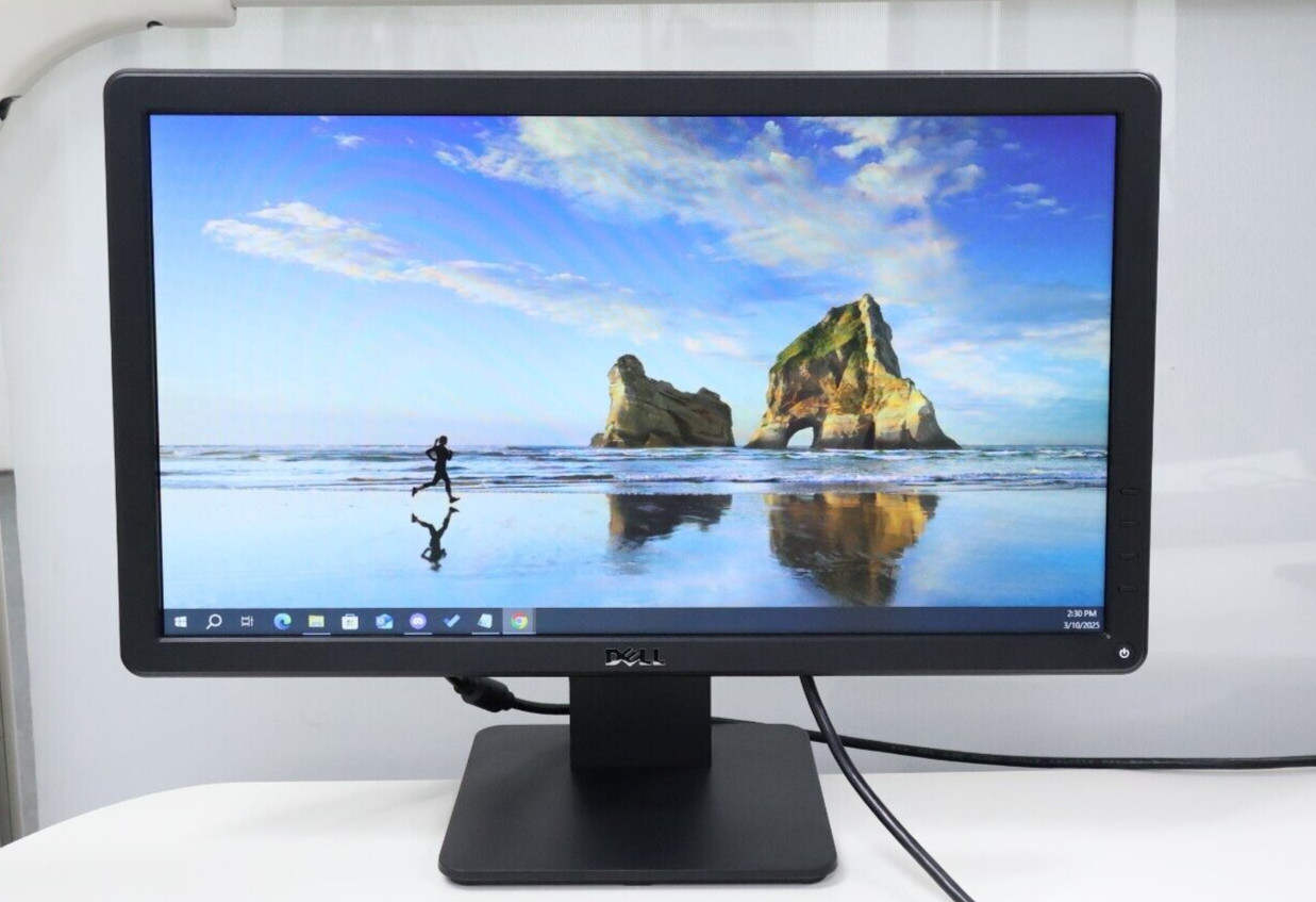 Dell E2014Hc 20″ Widescreen LED Monitor 1600×900 with Stand, Power & VGA Cables