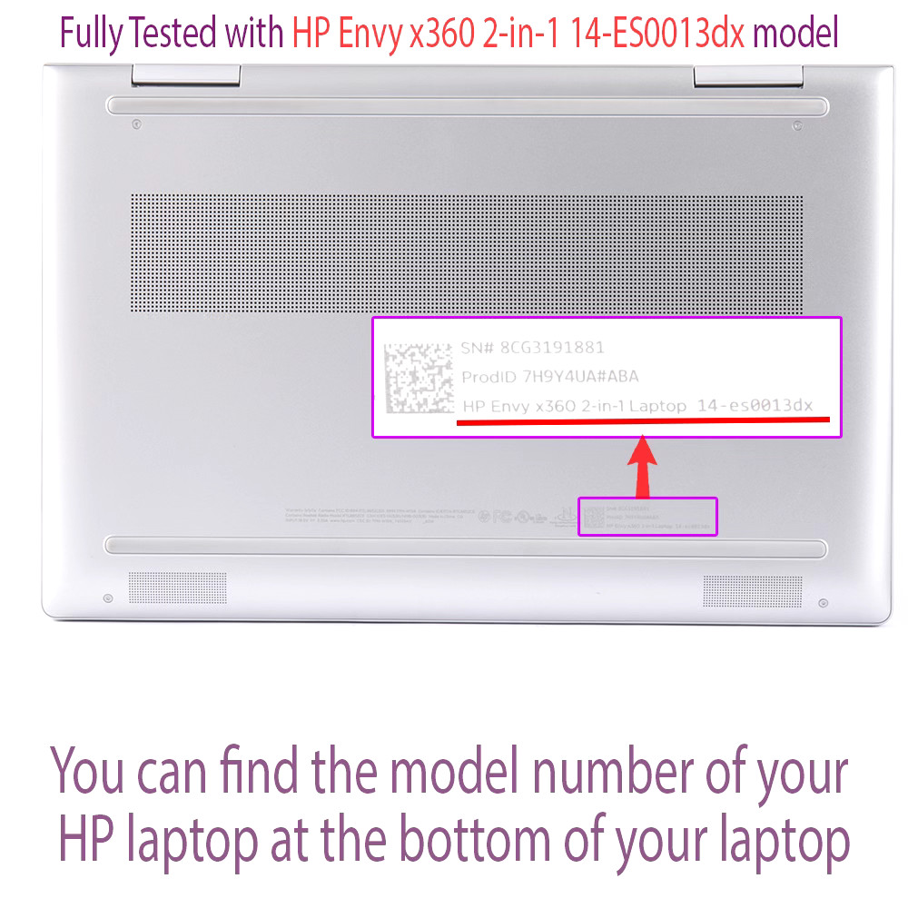NEW mCover® Hard Shell Case for 2023 ~ 2024 14″ HP ENVY x360 14-ESxxxx laptop