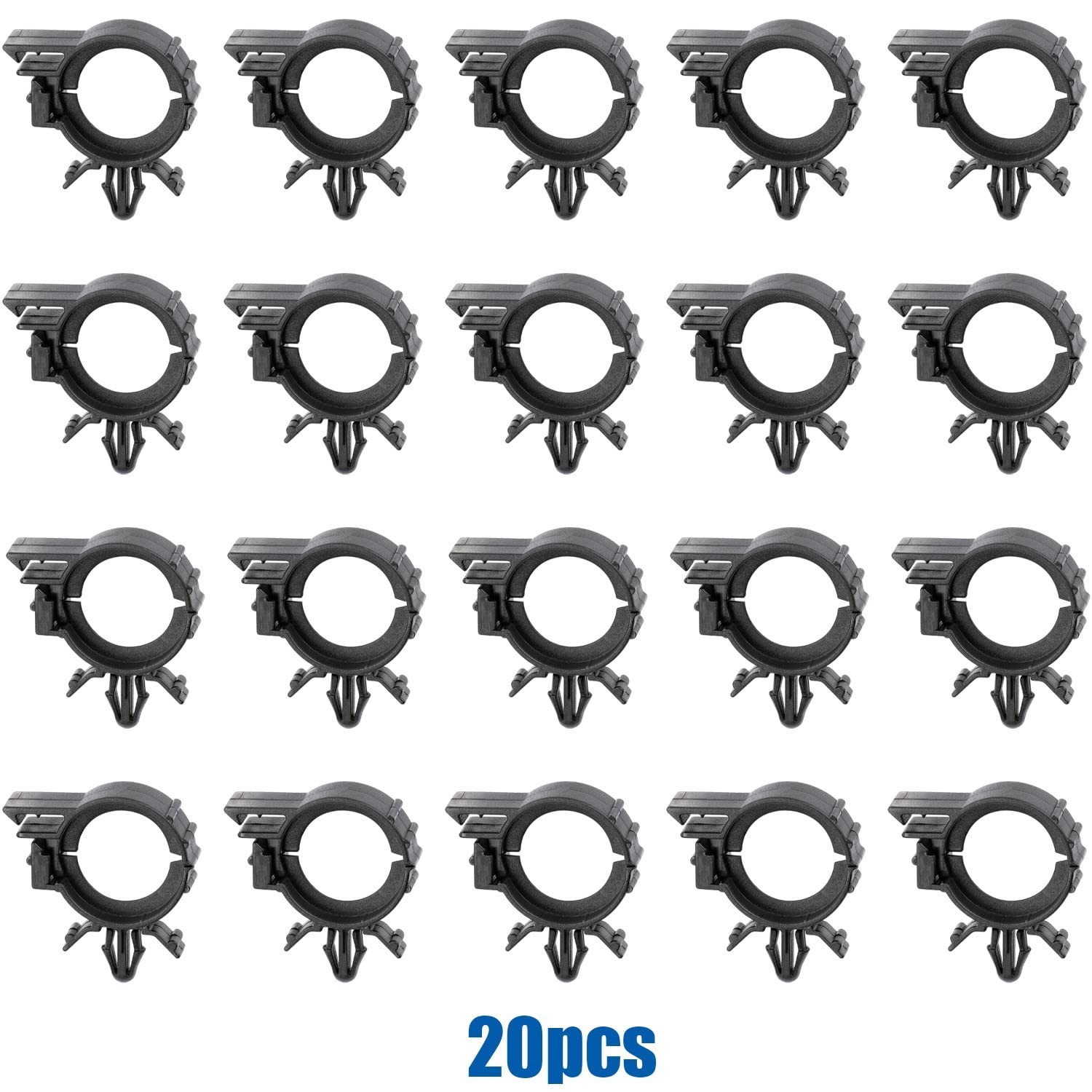 20pcs I.D. 3/4”, O.D. 1”, Fits 1/4″ Hole Wire Loom Routing Clip for GM 381665…