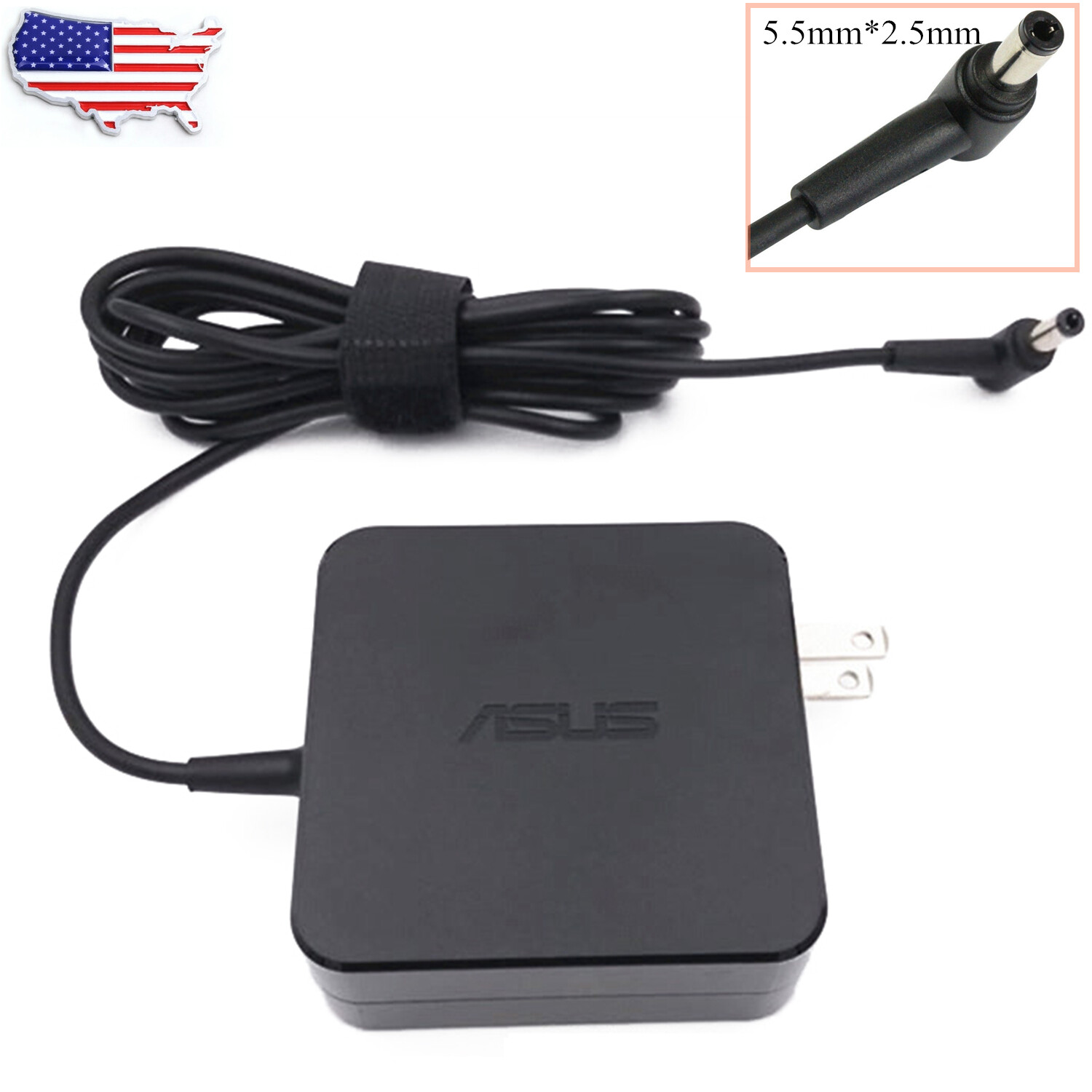 5.5×2.5mm ADP-45BW Charger Adapter 19V 2.37A 45W For Asus X551CA X551M X551MA US