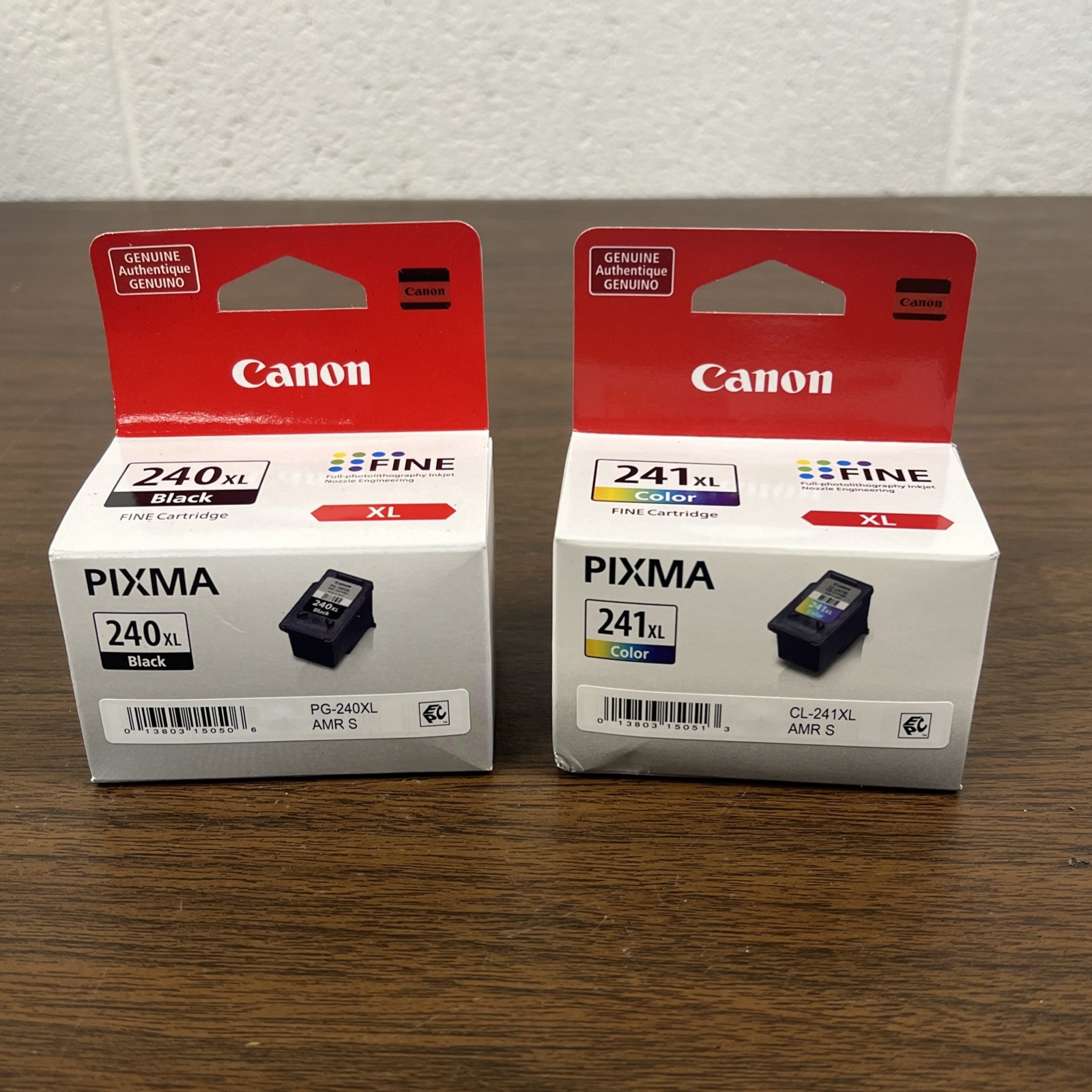 Canon Genuine PG-240XL Black CL-241XL Tri-Color High Yield Ink Cartridge Sealed