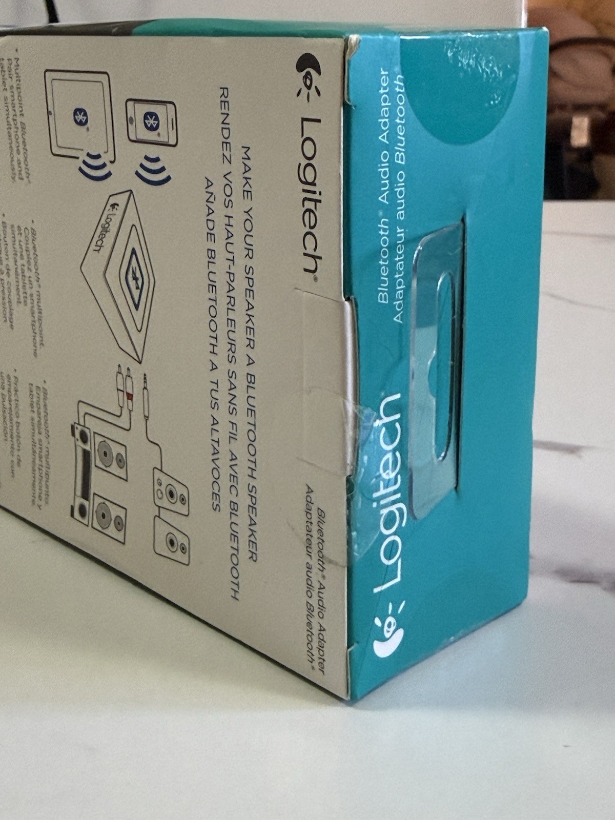Brand New Sealed Logitech Bluetooth Wireless Audio Adapter Receiver