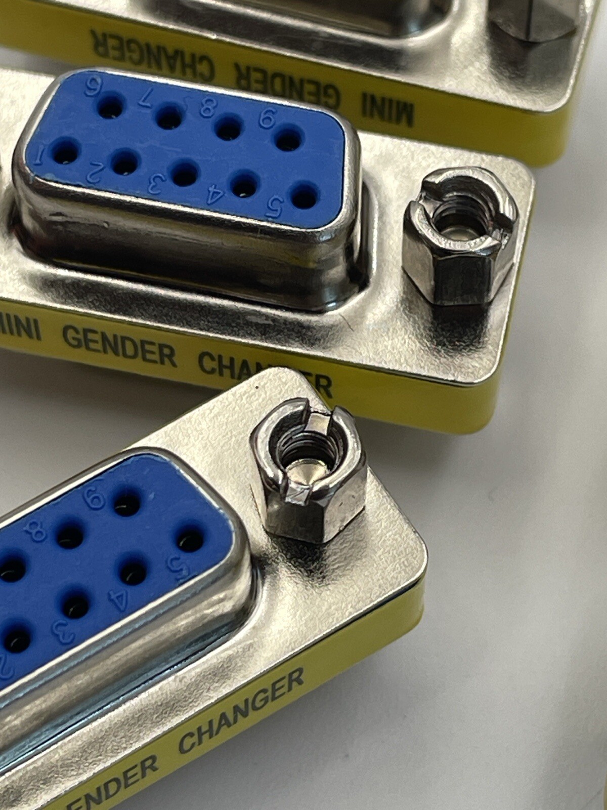 6 Pcs DB9 9-Pin Female to Female Serial Mini Gender Changer Coupler RS-232 New