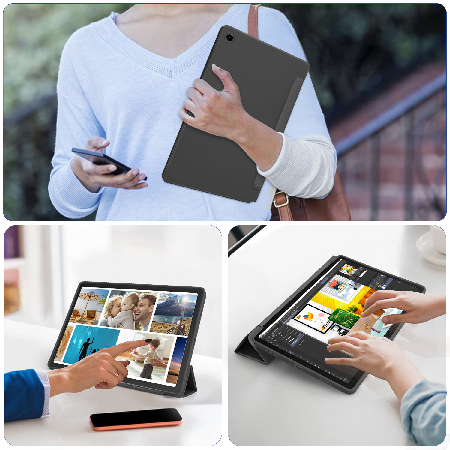 Case For Samsung Galaxy Tab A11+ 2025 11″ Cover/ Tempered Glass Screen Protector