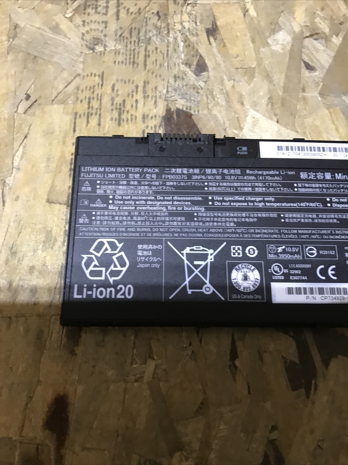 Genuine FPB0337S FPCBP530 Battery for Fujitsu Limited Lifebook P727 P728 U727