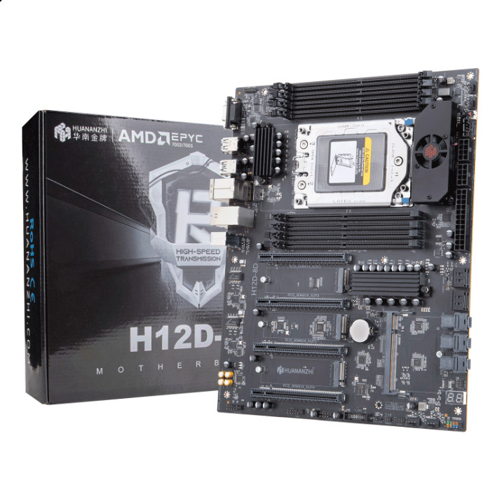 HUANANZHI H12D-8D sp3 support amd epyc LGA4094 7642/7713/7763/7532/7702