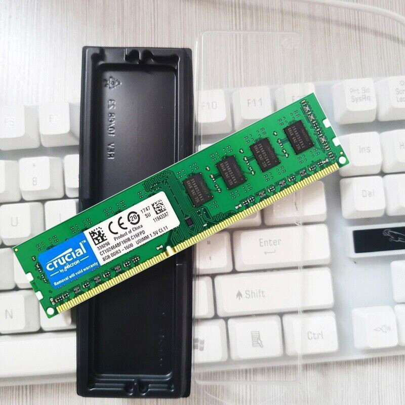 Crucial DDR3 16GB (2X8GB) KIT 1600 MHz PC3-12800 DIMM 240-Pin Non-ECC Memory RAM