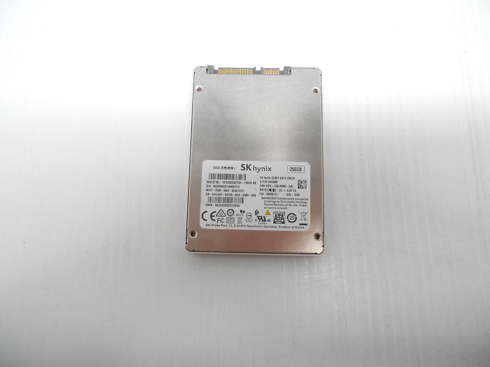SK Hynix SATA SSD 256GB Hard drive HFS256G32TNH-73A0A Dell HG3NP HP 2.5” PC