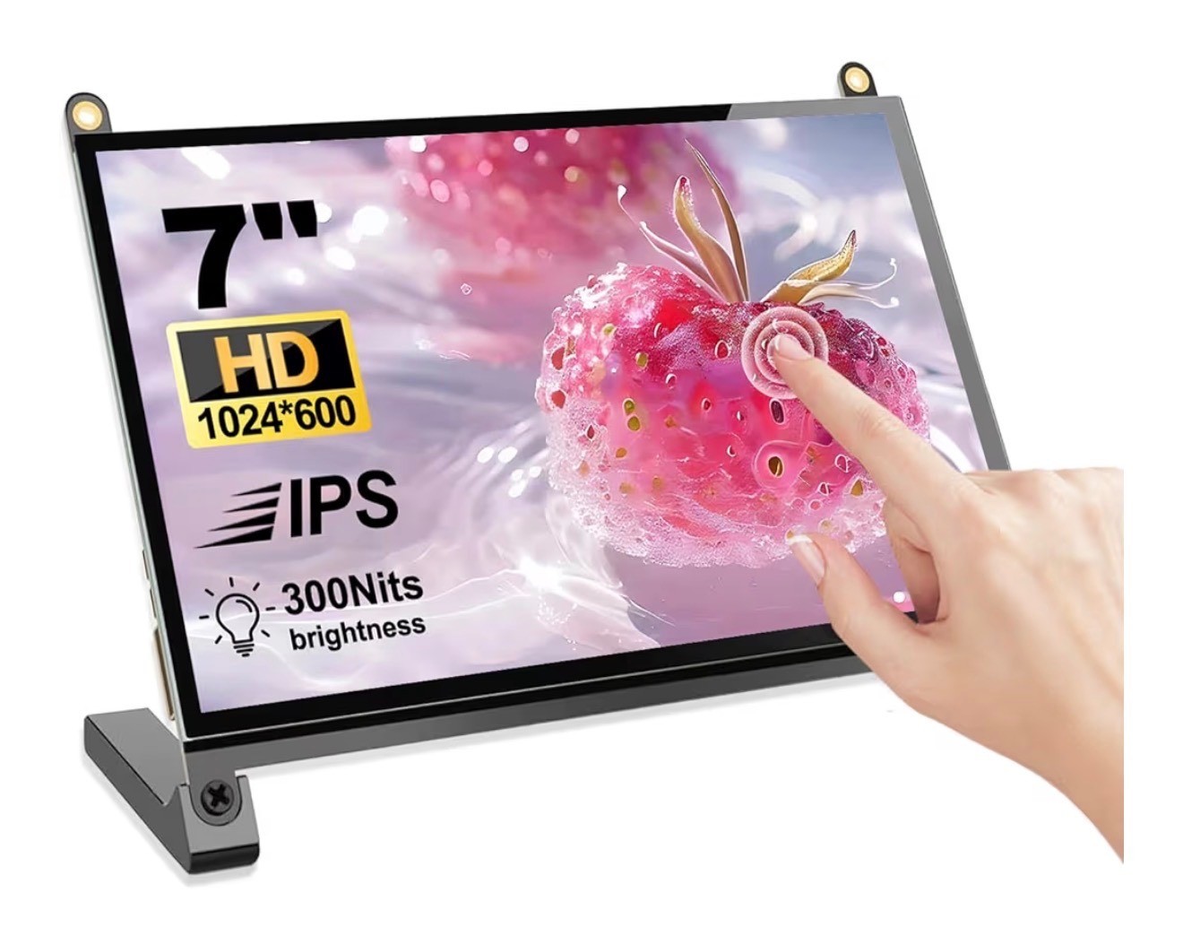 7 Inches Touchscreen Monitor, HD 1024×600 IPS LCD Capacitive Touch Screen