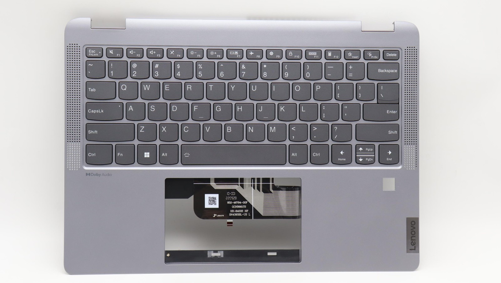 #2 Open box Lenovo IdeaPad Flex5 14ABR8 Plamrest Arctic Grey Keyboard 5CB1K20784