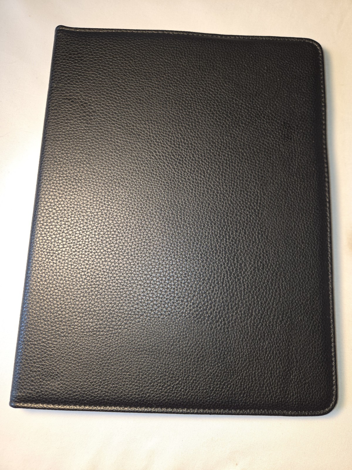 Black Synthetic Leather Rotating Case w/ Integrated Stand for Apple iPad