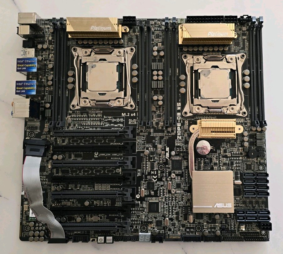 ASUS Z10PE-D8 WS Work Station LGA2011-3 Motherboard + 2 Intel Xeon E5-2640 v3