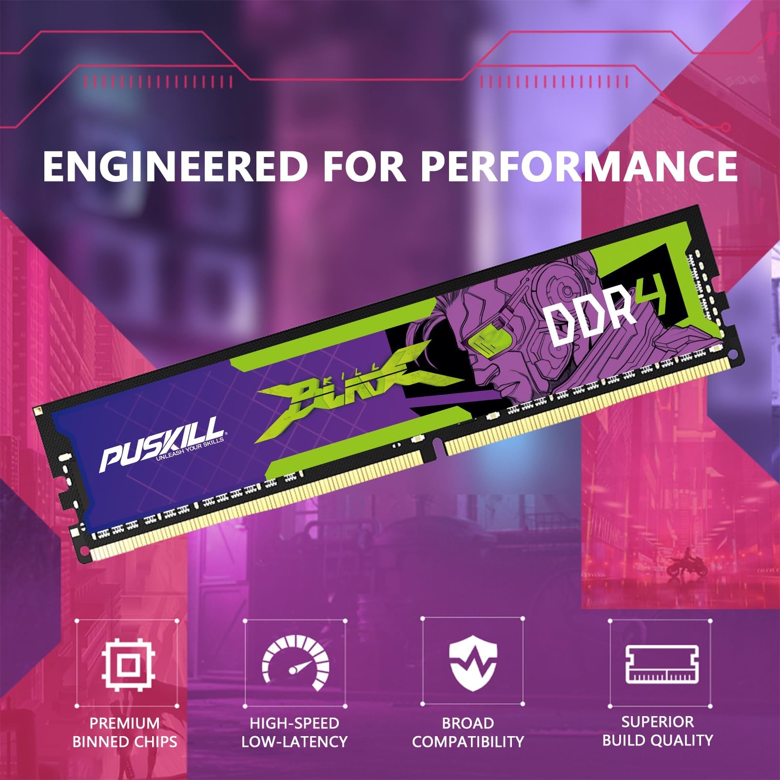 DDR4 32GB (2x16GB) 3200MHz PC RAM | CL16-18-18-42 | 1.35V | Desktop Memory Ki…