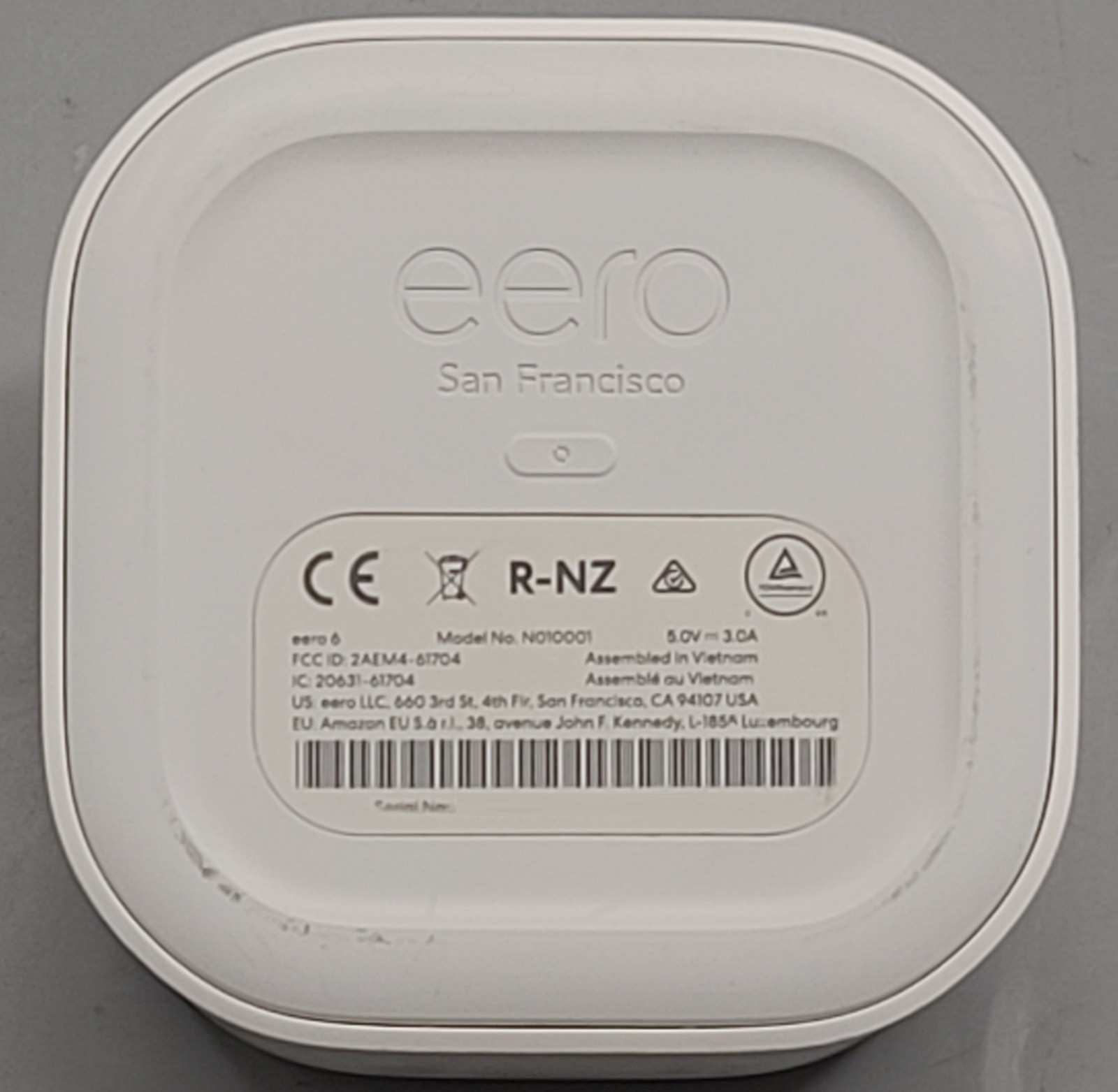 eero 6 M110311 WiFi 6 Dual-Band AX1800 3-pack Mesh System with PAs Boxed