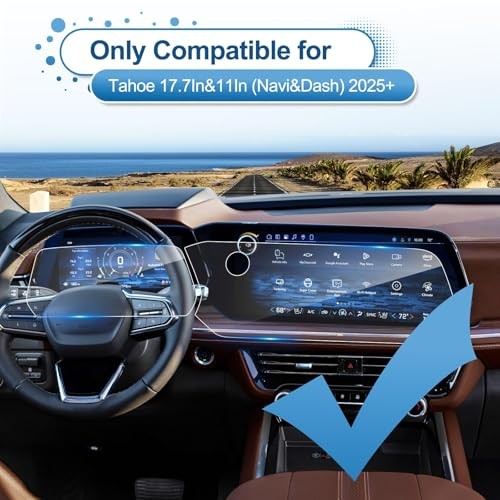 (2Pack) 2025 2026 Chevy Tahoe Screen Protector for Chevy Tahoe (17.7In