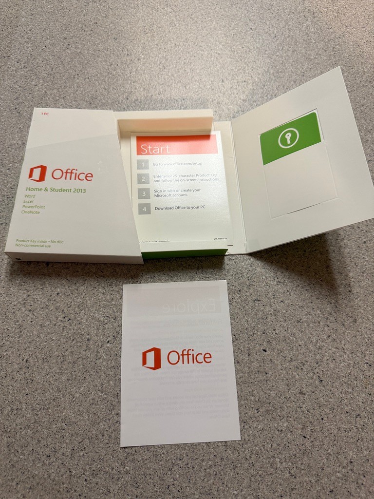MS Microsoft Office 2013 Home and Student Full English Retail Version. KEY CARD