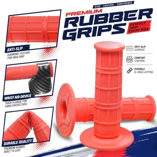 7/8″ 22mm CNC Quick Twist Throttle Kit – Universal Aluminum Assembly Type A Red