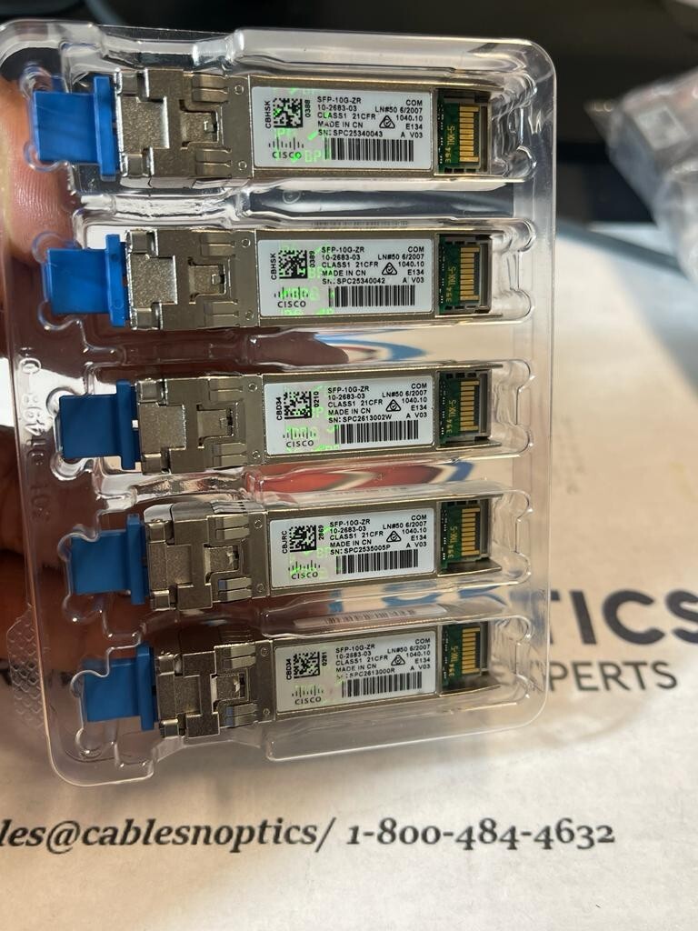 Cisco SFP-10G-ZR Genuine Cisco Two Years Warranty