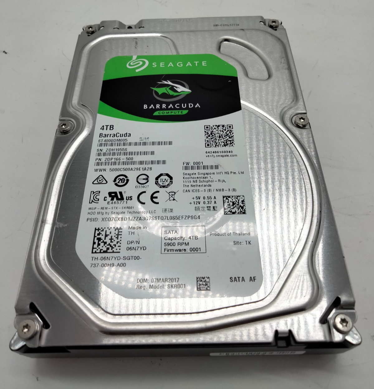 Seagate BarraCuda 4TB Internal HDD Hard drive ST4000DM005 SATA
