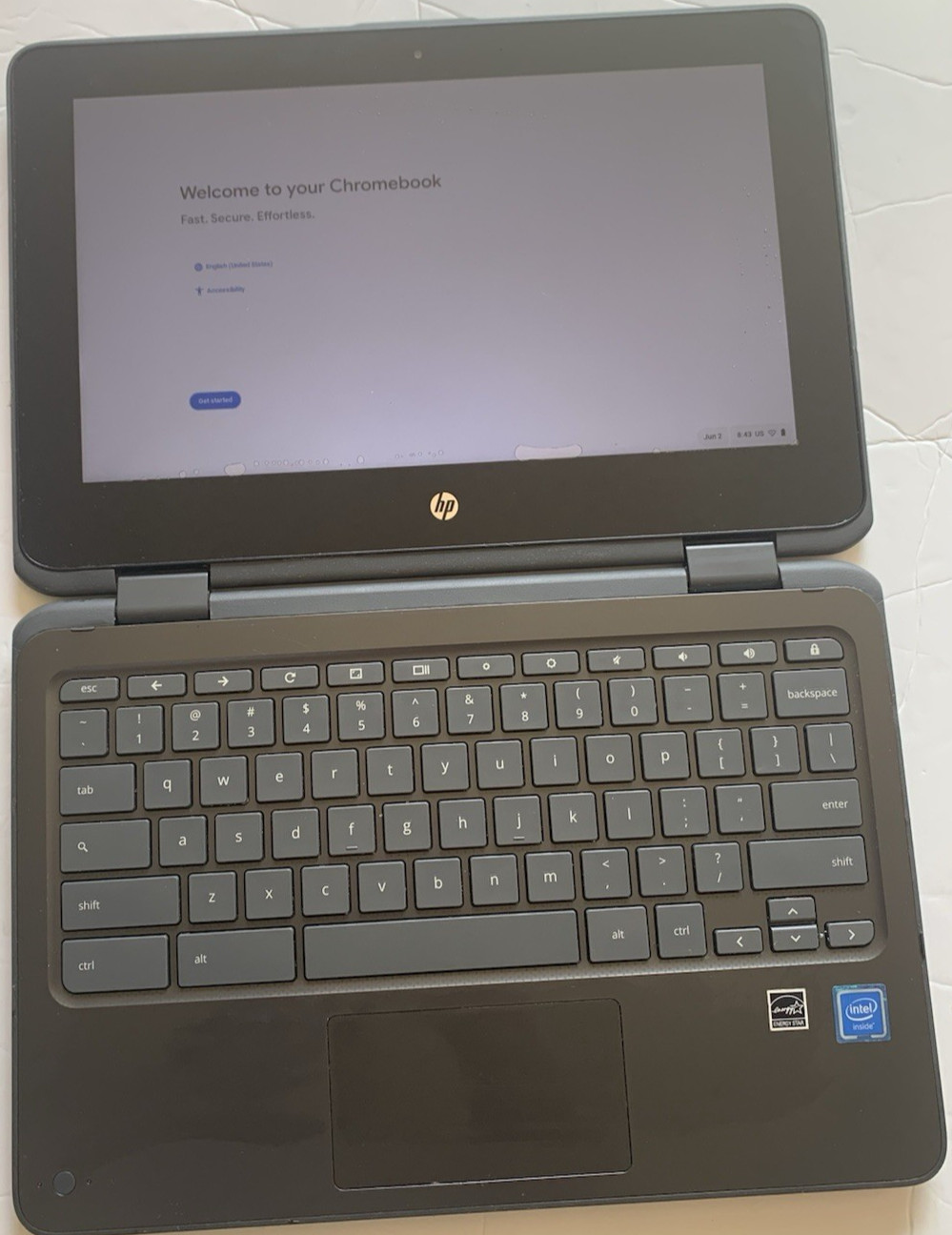 HP X360 11.6″ Chromebook 2-in-1 TOUCHSCREEN ,4GB RAM, 32GB eMMC AC Adapter