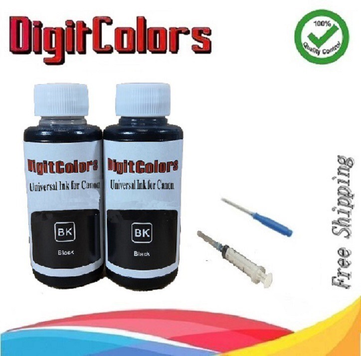 2x100ml Refill Black Ink cartridge Canon PG-275 CL-276 TR4720 TS3520 TS3522