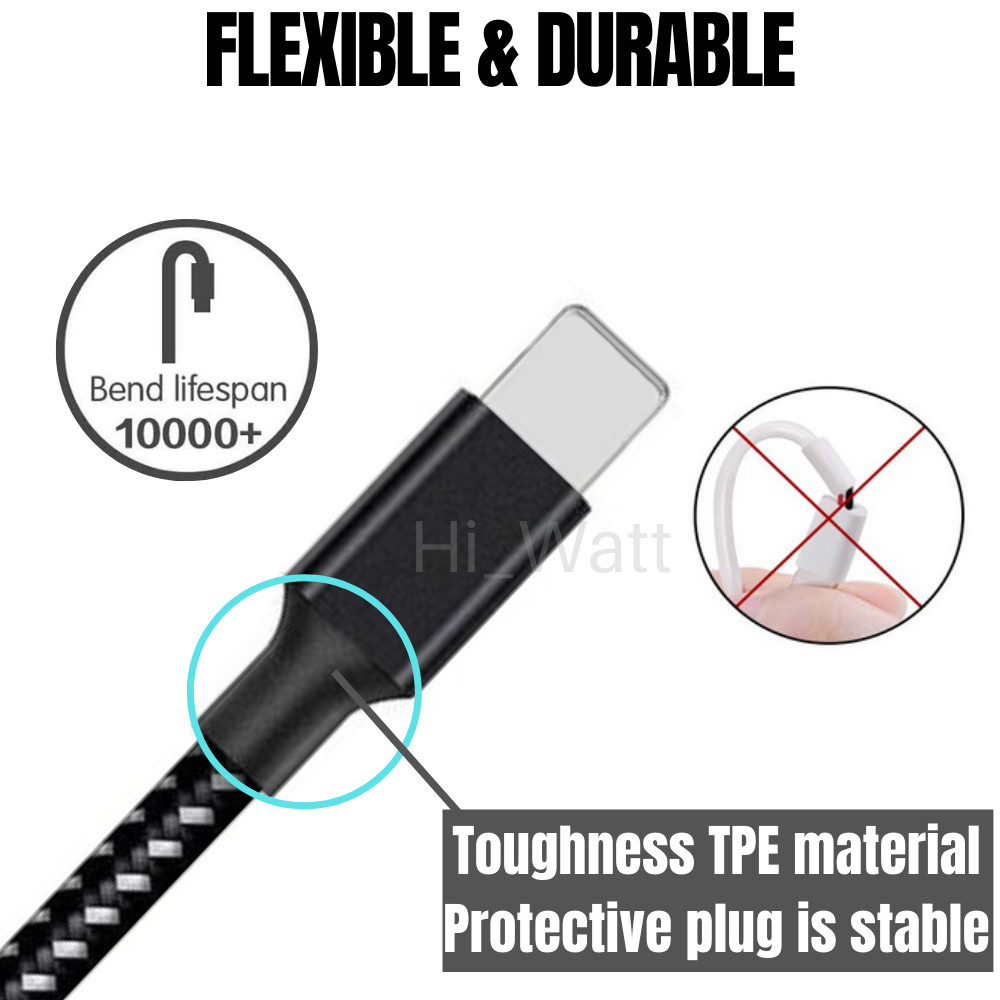 3 Pack Fast Charger Cable Heavy Duty For iPhone 14 13 12 11 XR 8 7 Charging Cord