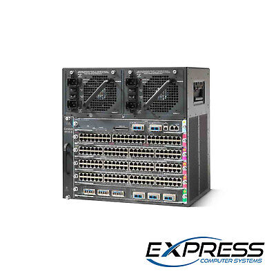 Cisco WS-C4506-E | X45-SUP6L-E | 4x X4648-RJ45V+E | Dual CAC-1400W