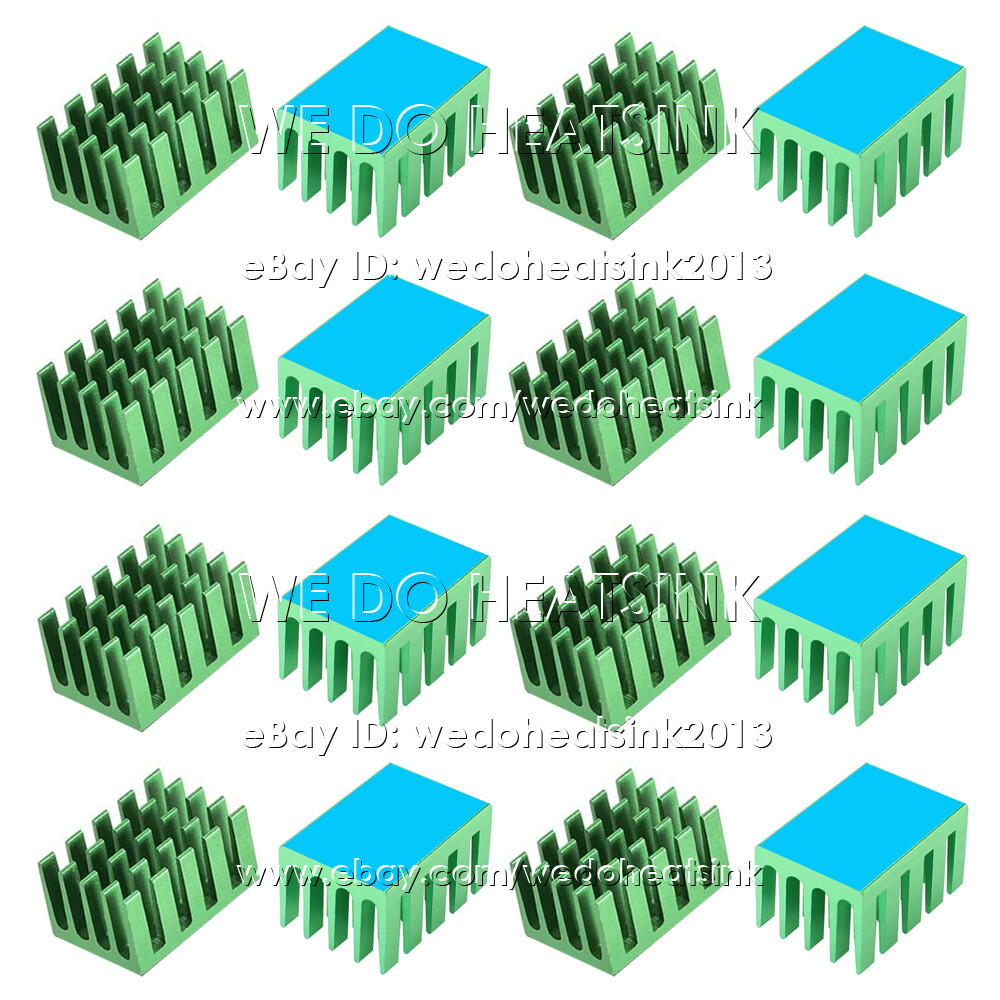 20x14x11mm With or Without Tape Green Anodized Heatsink Radiator Cooler for CPU