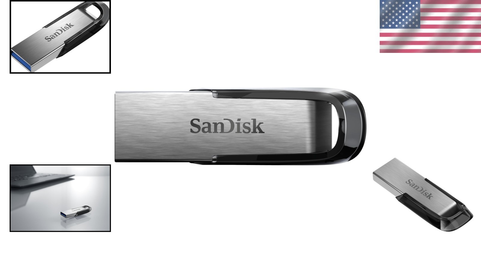SanDisk128GB Elite-X Fit USB 3.0 Flash Drive – 200MB/s 128GB, Silver