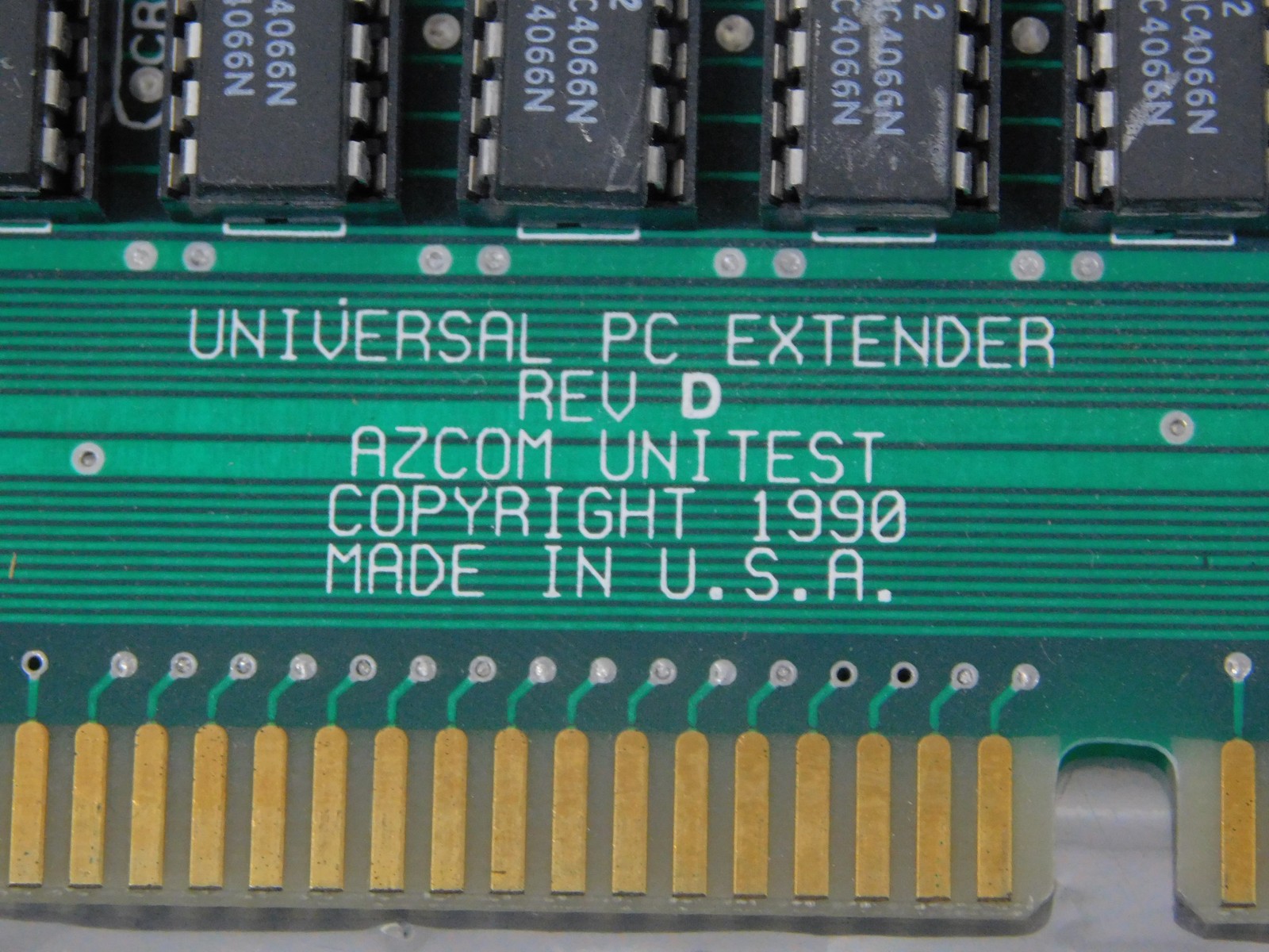 Azcom Unitest Universal PC Extender Board for Vintage 1990 IBM Computer