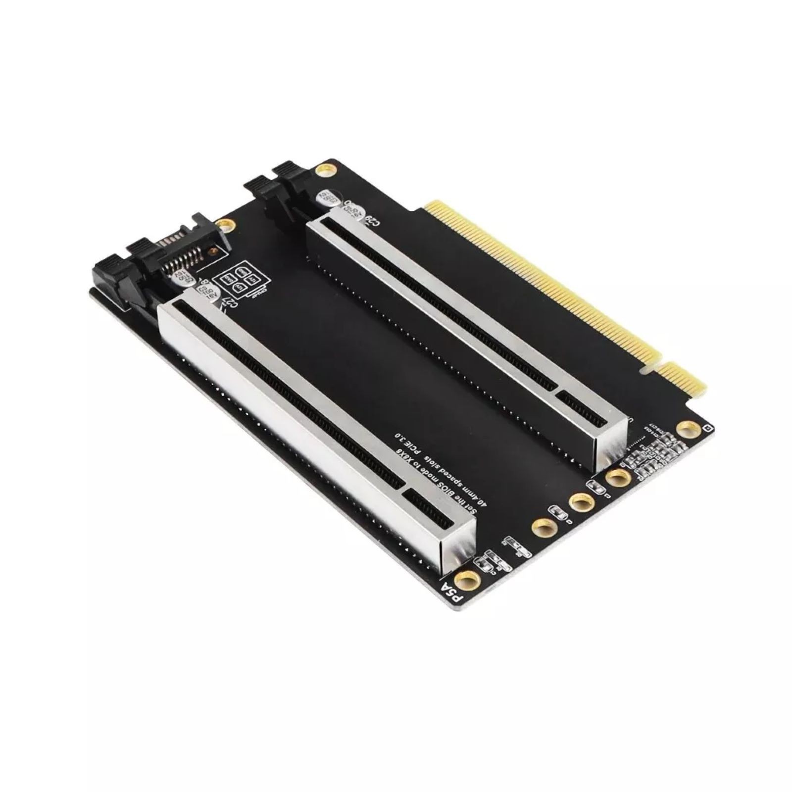 New PCIe3.0 x16 1 to 2 Expansion Card Gen3 Split Card Bifurcation x16 to x8x8