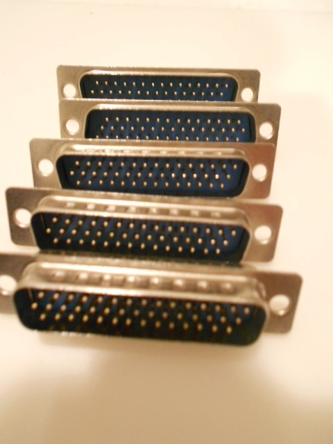 44 Pin D-SUB Male DB44 3 rows Solder lot of 5