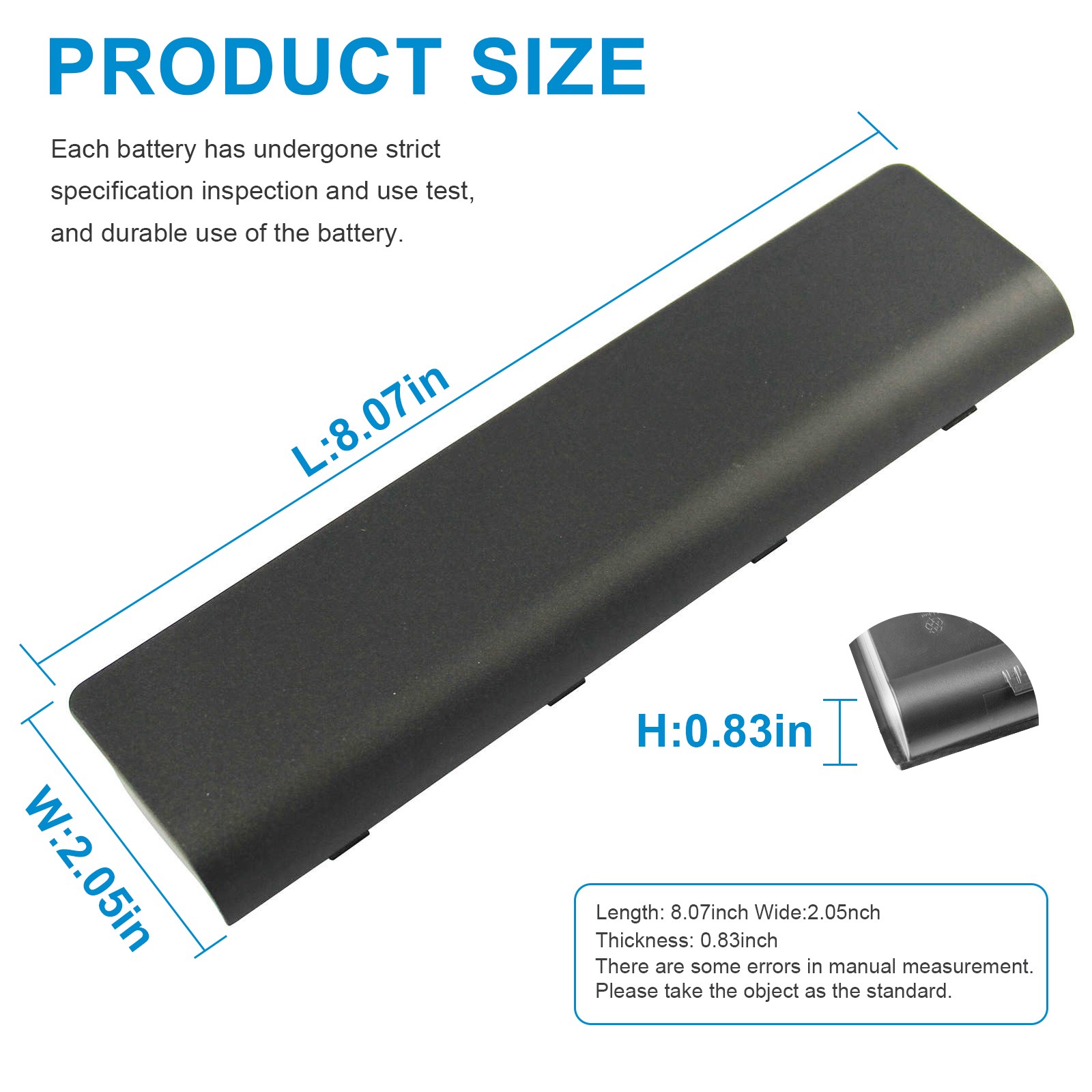 Battery for HP Pavilion 593553-001 MU06 MU09 G4 G6 G7 G62 CQ42 CQ56 5200mAh Fast