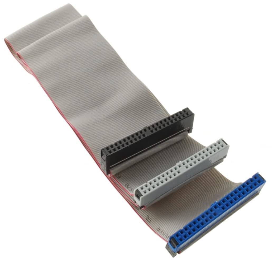 24″ 40-Pin 80-Wire Ultra ATA 2-Drive Ribbon Cable, Manhattan 332781, Model:, Ele