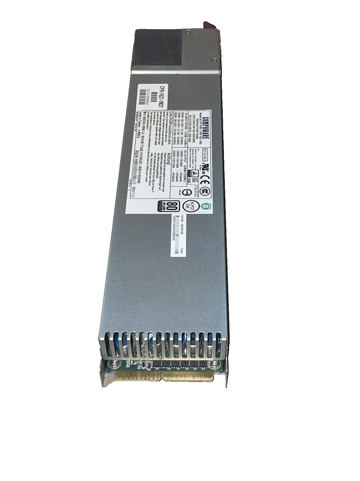 Compuware CPR-1621-1M21 1620W 1U 80+ PLATINUM 1xFAN HOT SWAP Power Supply