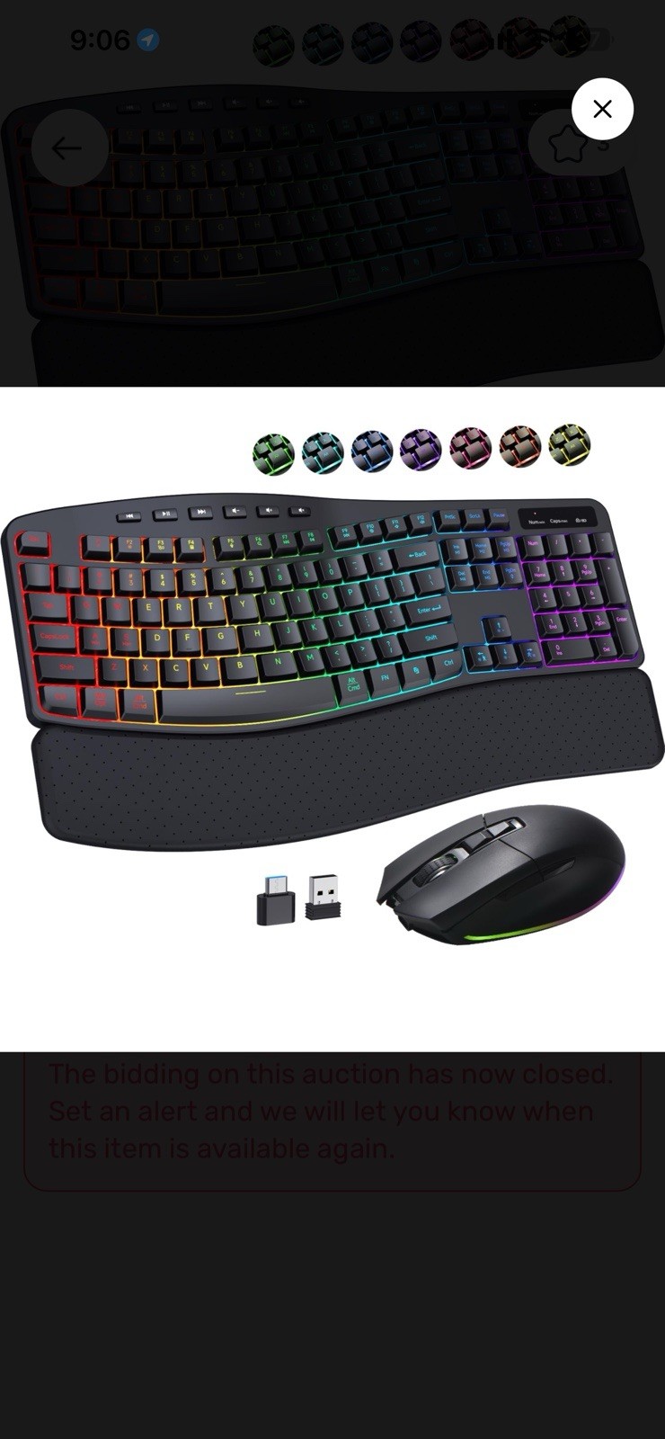 Colikes Ergonomic Wireless Keyboard, Rechargeable, 2500mAh, Backlit Keyboard …