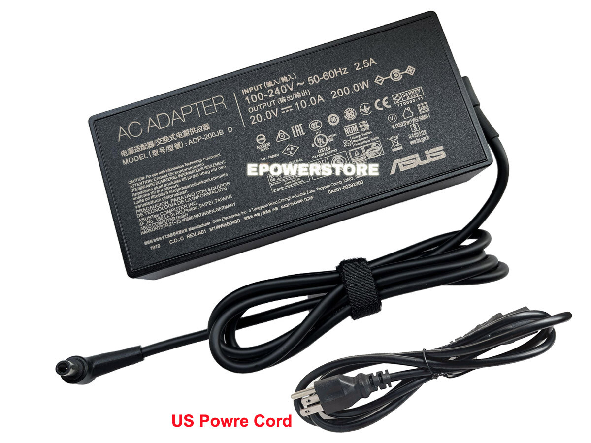 200W AC Adapter Charger For ASUS TUF Gaming A16 FA617NT-A16.R77700 Power Supply