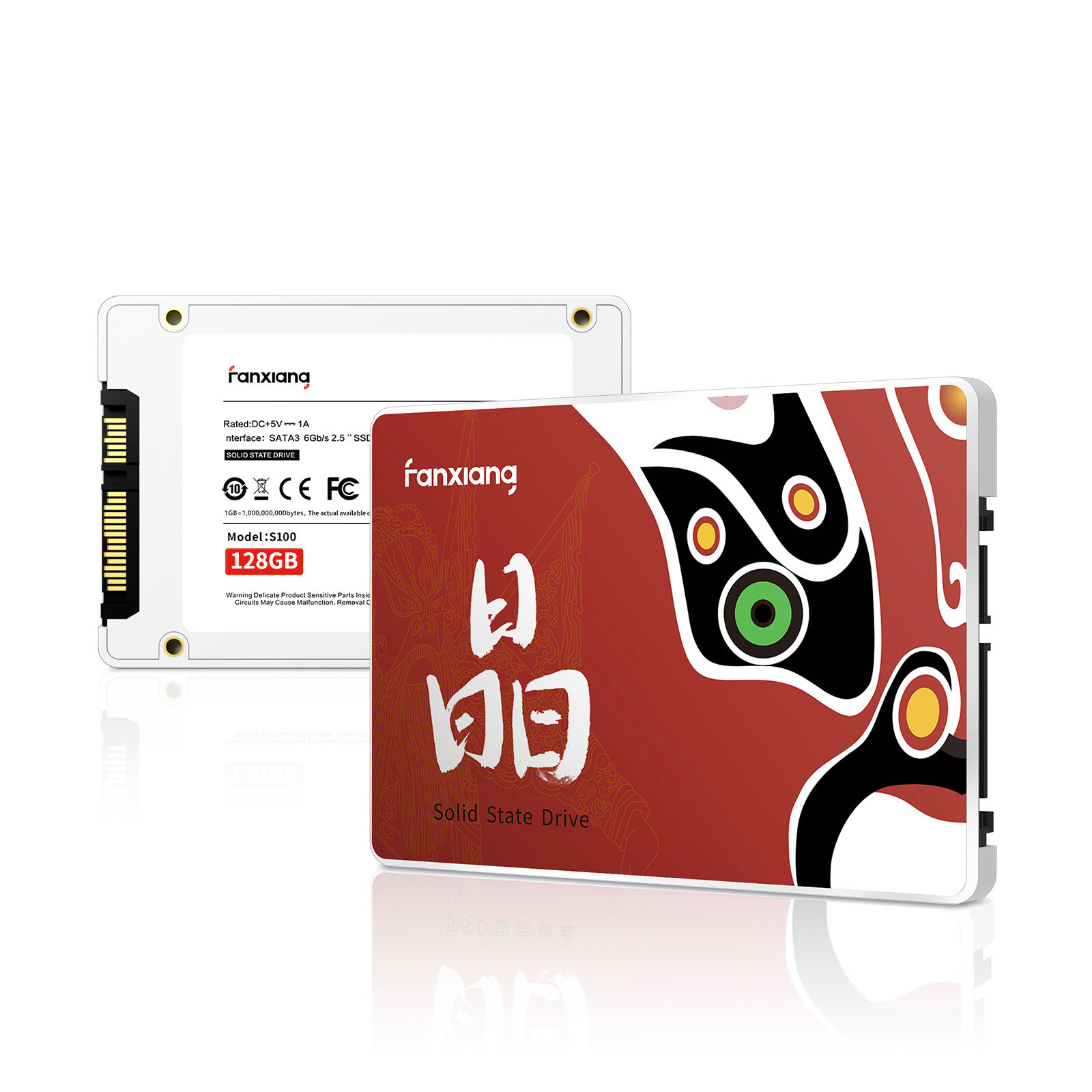 Fanxiang 128GB SSD 2.5”SATA SSD 6Gb/s 530MB/S Internal Solid State Drive MAC PC