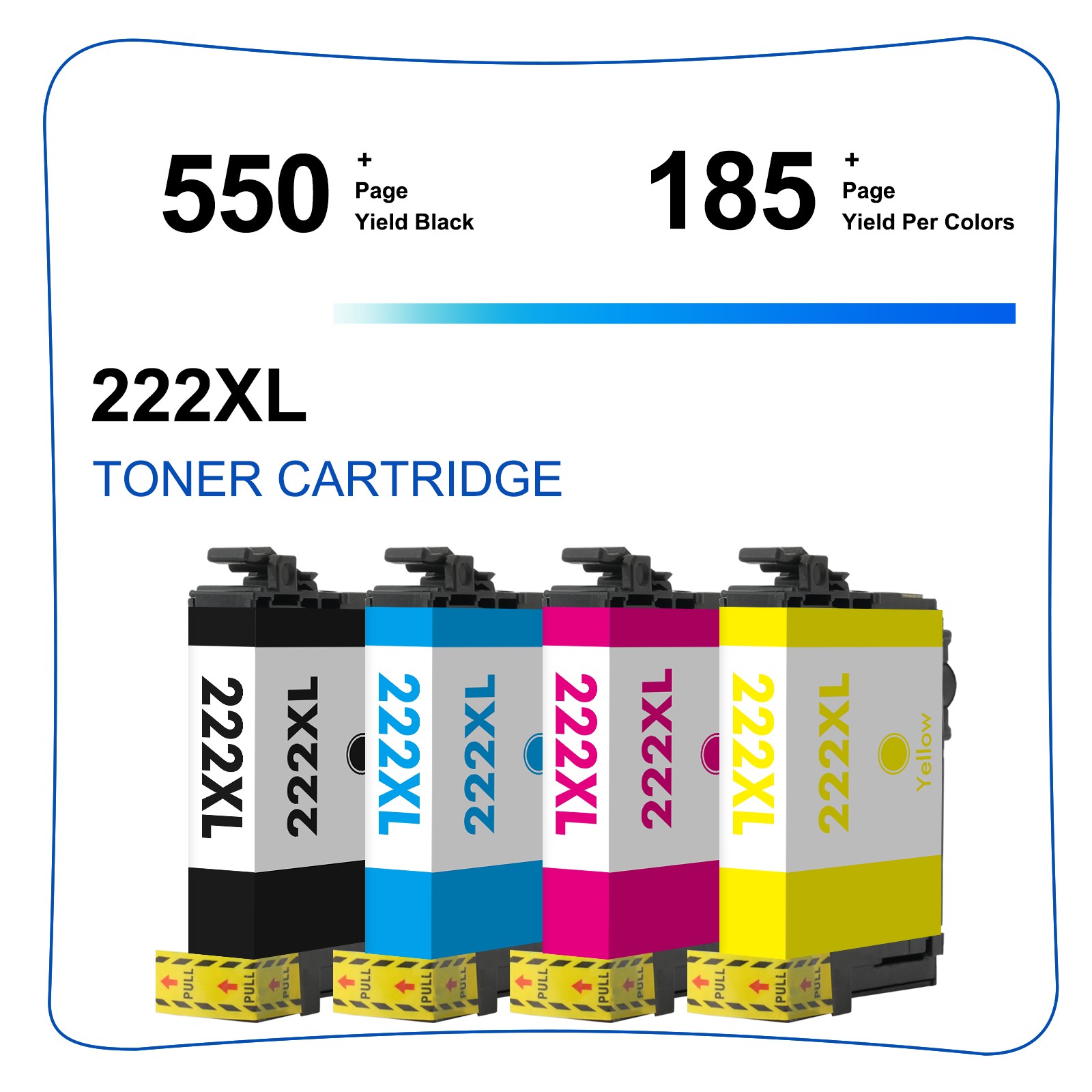 T222 222XL Ink Cartridges Compatible with Epson T222XL for WF-2960 XP-5200 Lot