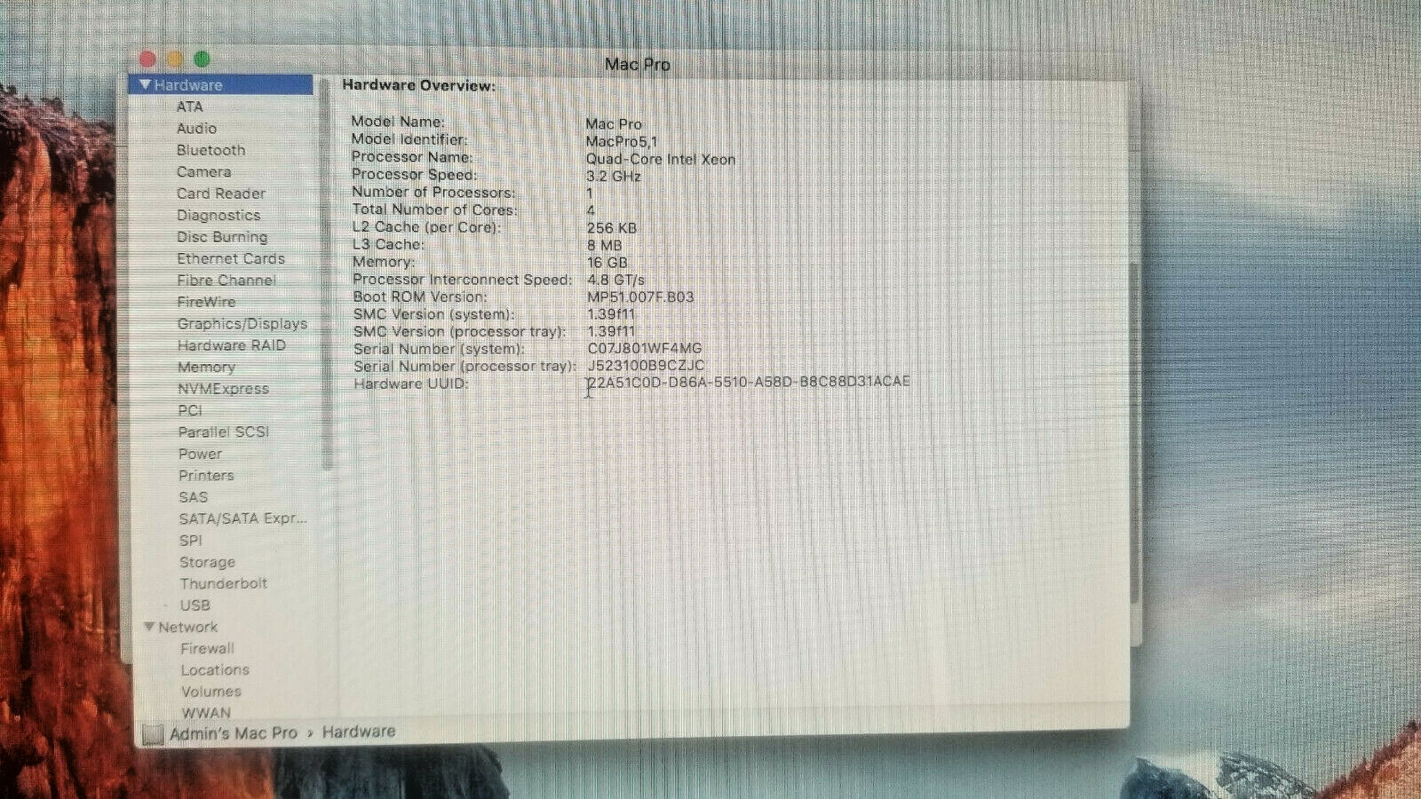 Apple Mac Pro Quad-Core Intel Xeon 3.26GHz 2TB HD 16GB Memory OS X El Capitan
