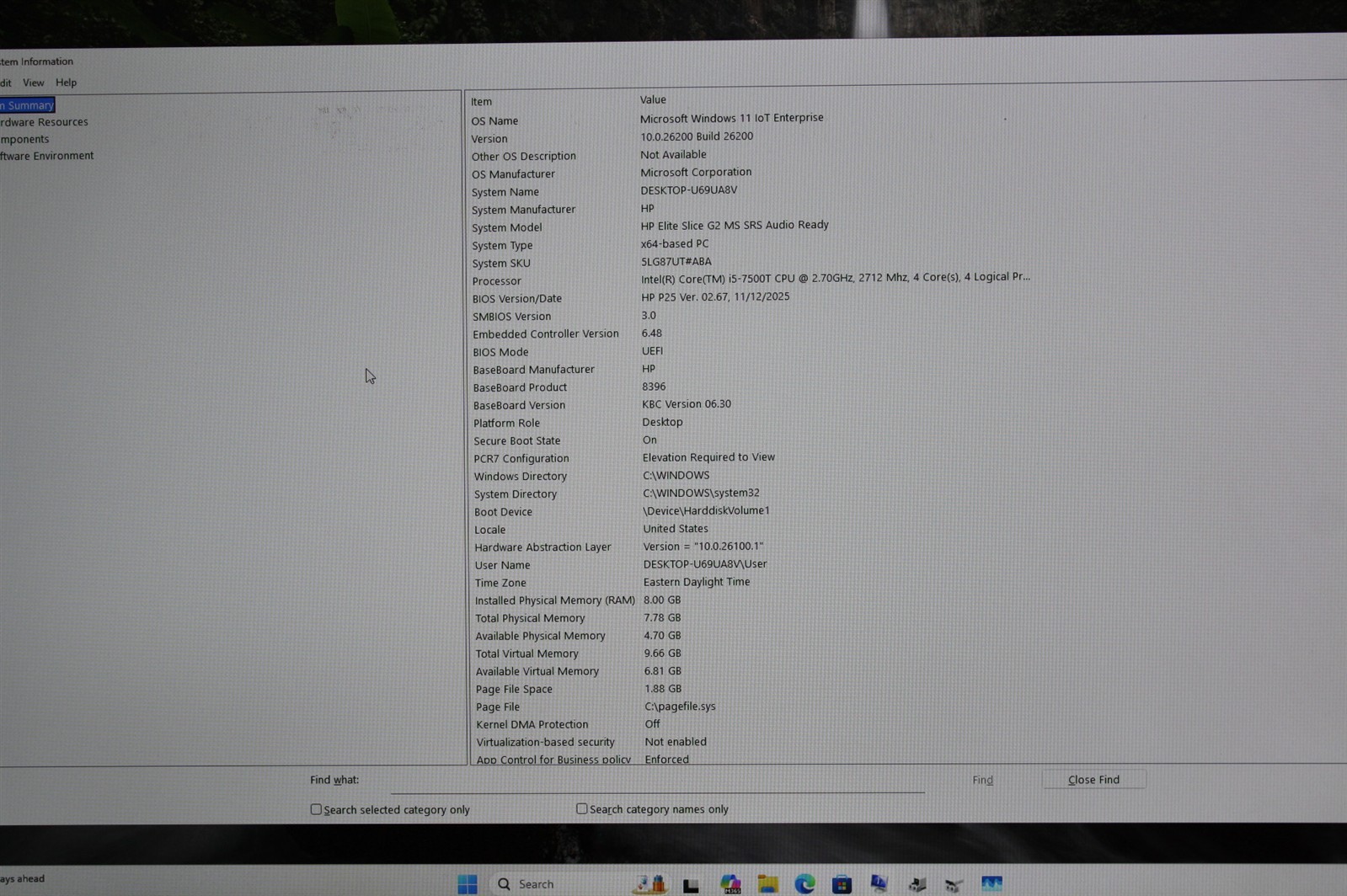 HP Elite Slice G2 MS SRS i5-7500T 2.70GHz RAM 8GB SSD 128GB/Audio Issue