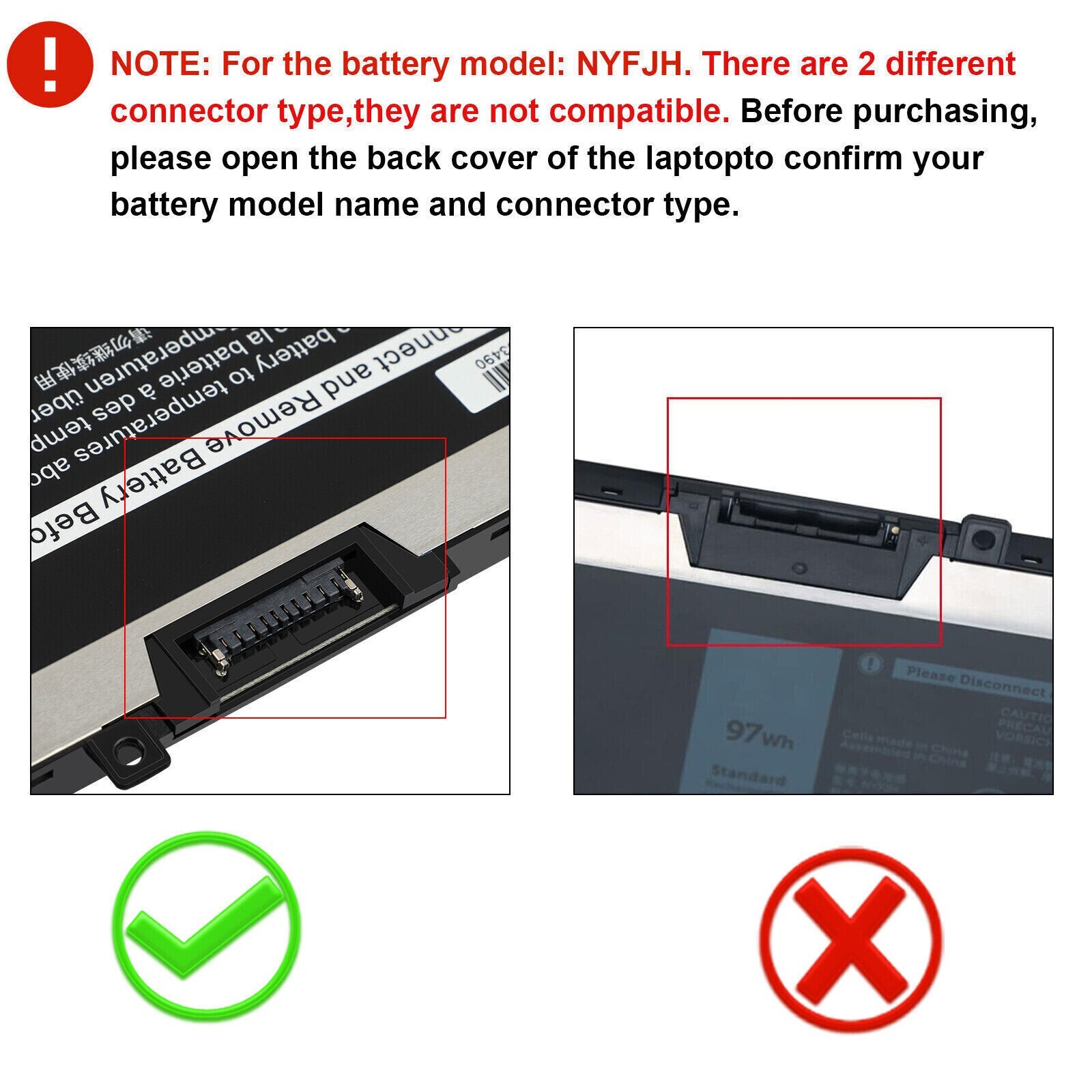 ✅10* NYFJH Battery For Dell Precision 7530 7730 7540 7740 P34E P74F 0WMRC GW0K9