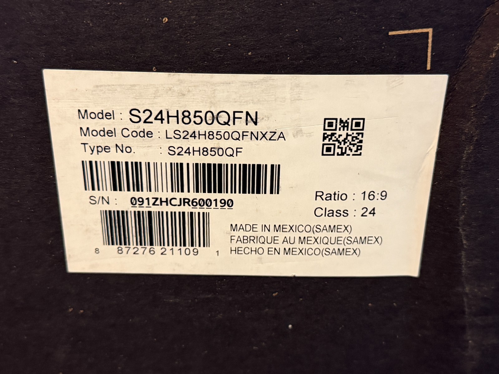 *NEW* SAMSUNG S24H850QFN 24″ WQHD (2560 x 1440) 5ms USBC DESKTOP MONITOR