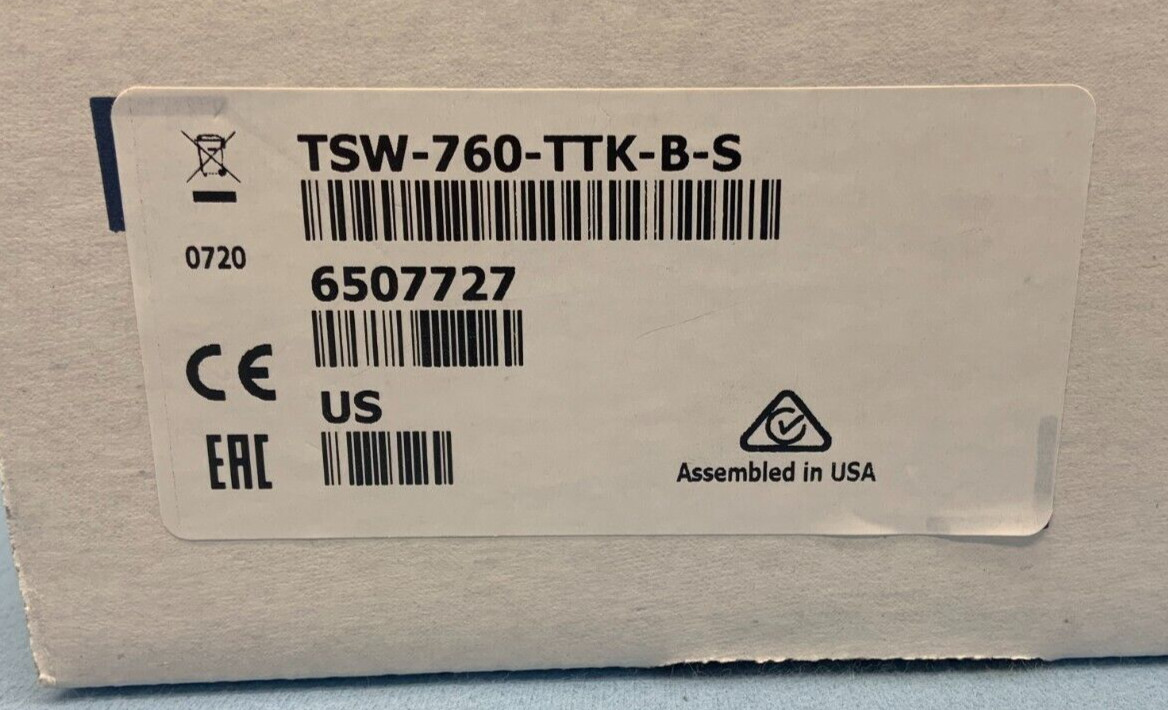 Crestron TSW-760-TTK-B-S Tabletop Kit for TSW-760 &TSS-7, Black Smooth | 6507727