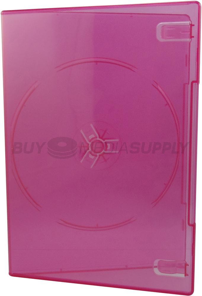 7mm Slimline Clear Red 1 Disc DVD Case Lot
