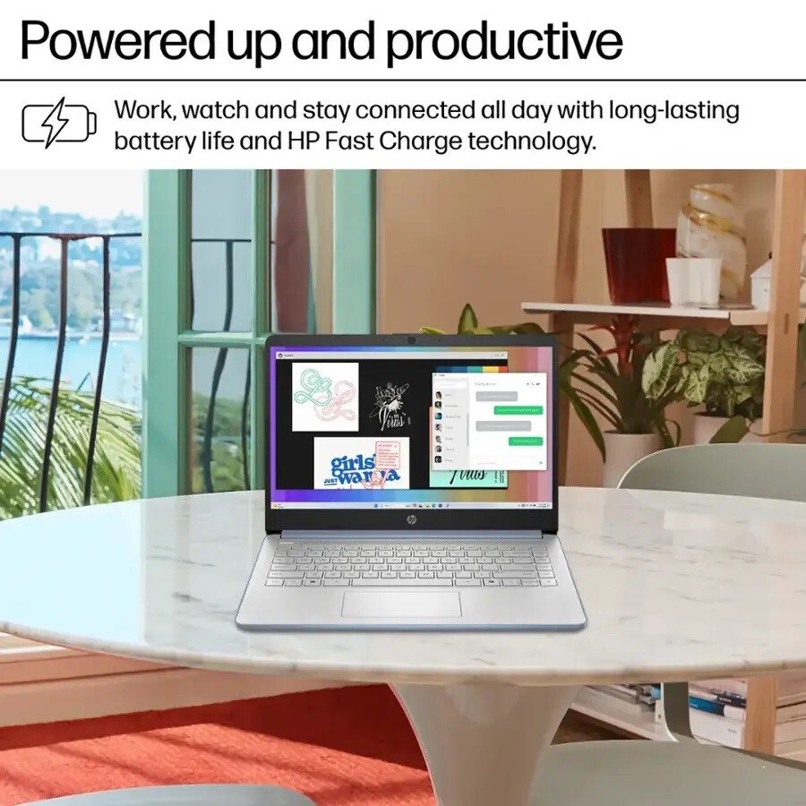 HP 14″ HD Laptop computer Win 11 Pro UpTo 3.6GHz Intel-N150 UpTo 16GB RAM 384GB