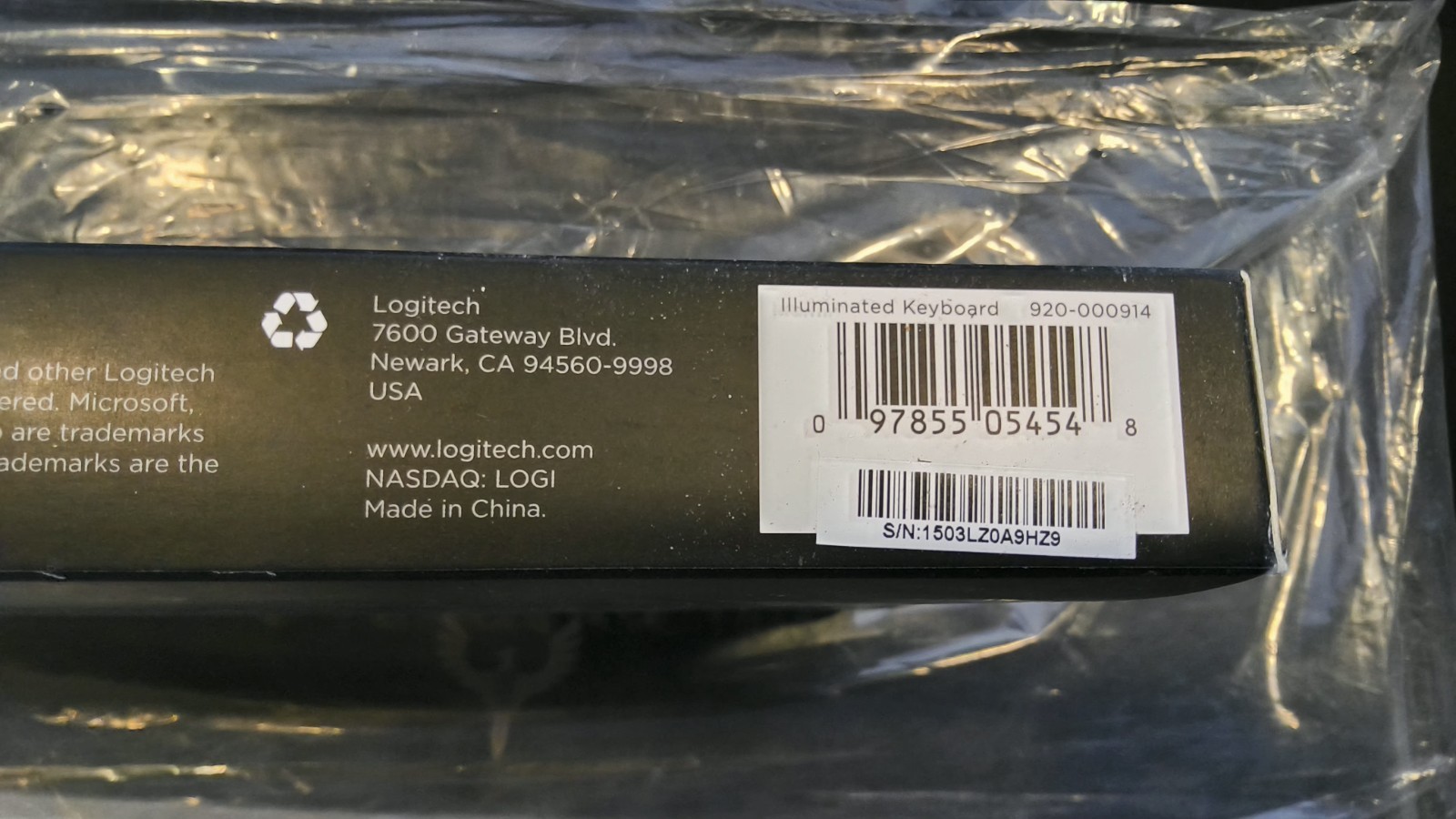 Logitech k740 Illuminated Keyboard USB Wired Brand New in Box