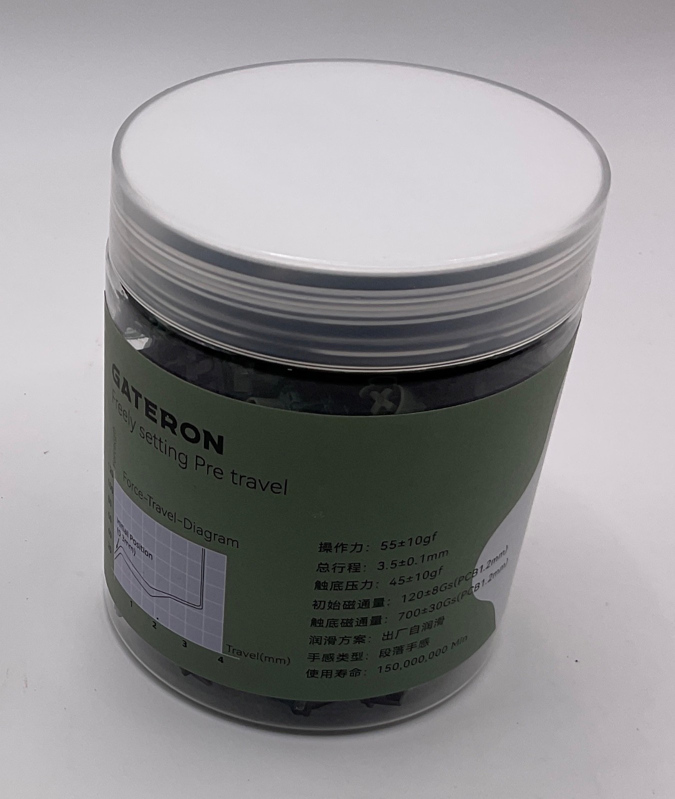 Gateron Jade Emerald Magnetic Tactile (61 Switches)