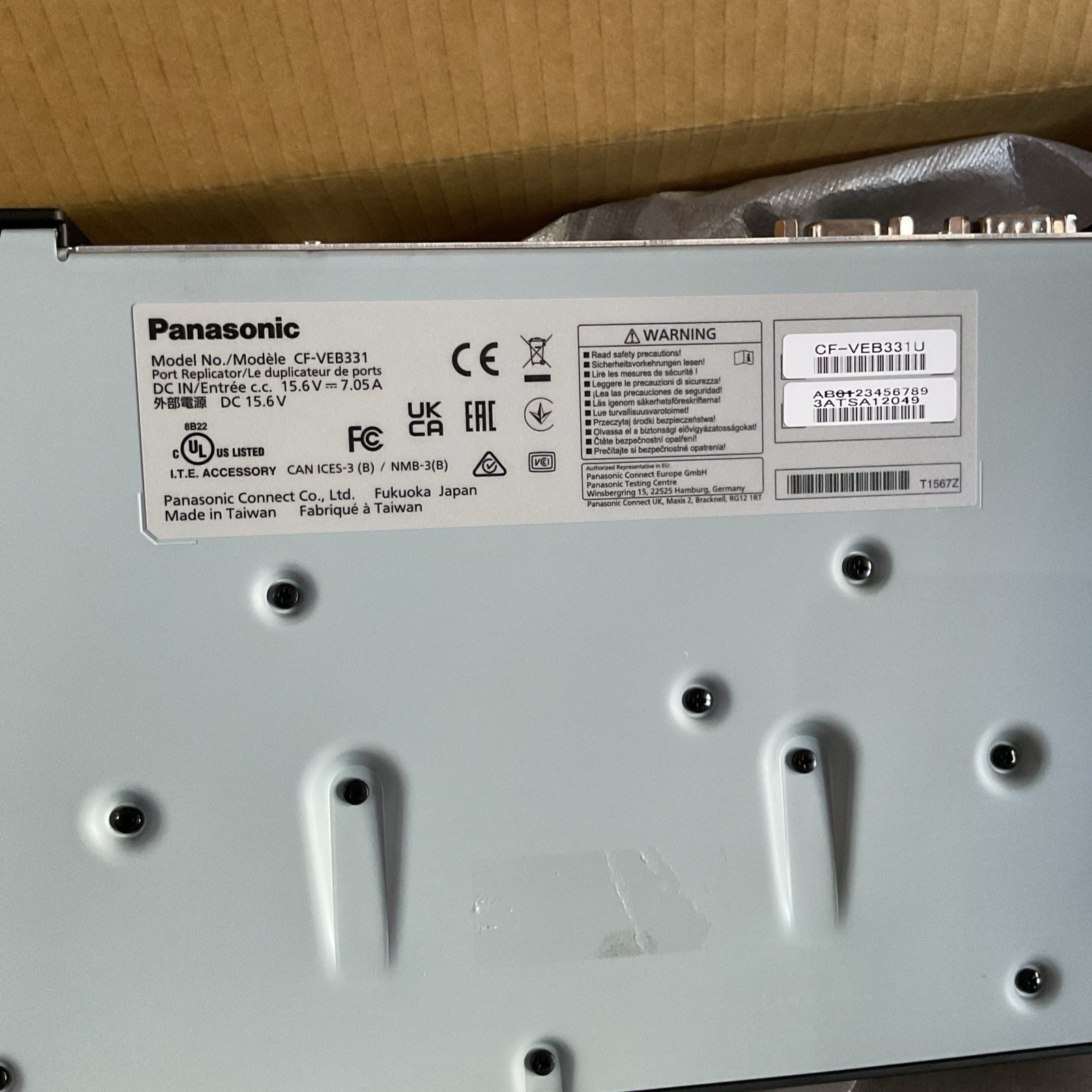 Panasonic Toughbook Port Replicator CF-VEB331U Docking Station TOUGHBOOK CF-33